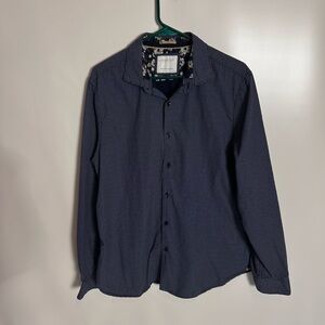 Denim & Flower Cactus Man by Ricky Singh Button Down - Navy Blue